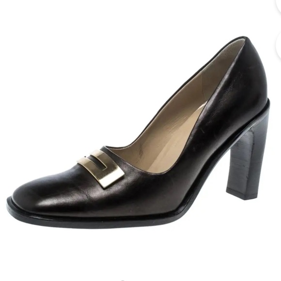 Gucci Classic Block Heel Slip On  Shoes Size 6.5 - Picture 1 of 15